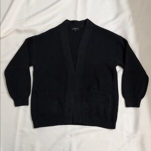 Quince Organic Cotton Cardigan Black Women’s Medium